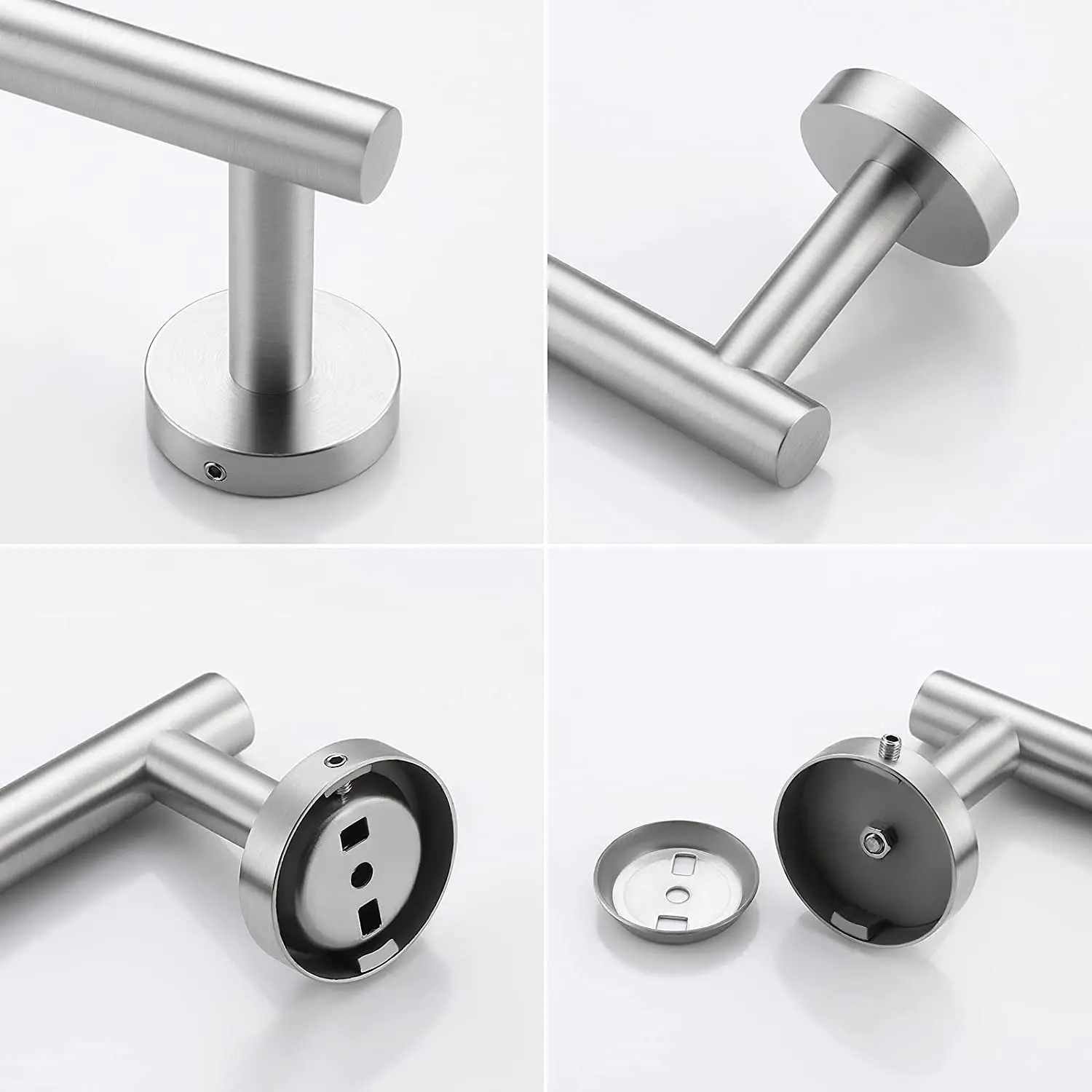 OEM Bathroom Towel Bar Bath Accessories Thicken 304 Stainless Steel Shower Towel Rack for Bathroom Towel Holder Wall Mounted