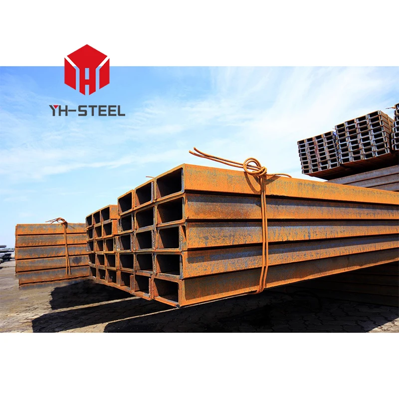 U Channel Bar S235JR S355JR S355J2+N UPN30-UPN300 Steel EN 10025-2:2004 UPN Channel Structure Steel CN;SHN Not Perforated Black