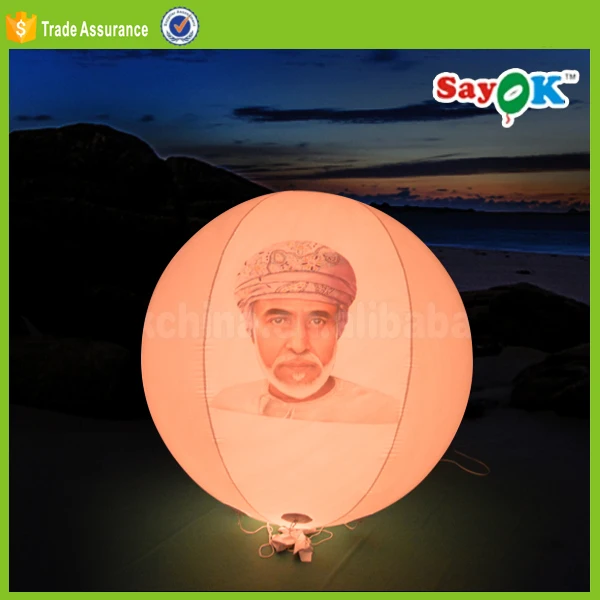 Big Size Flying Helium Balloon Advertising PVC Led Helium Balloons