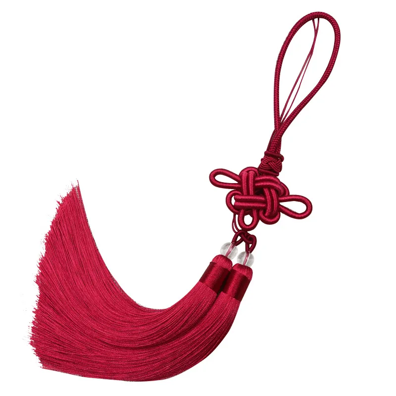 China knot  double color double tassel car hanging tassel accessories gourd China knot tassel pendant