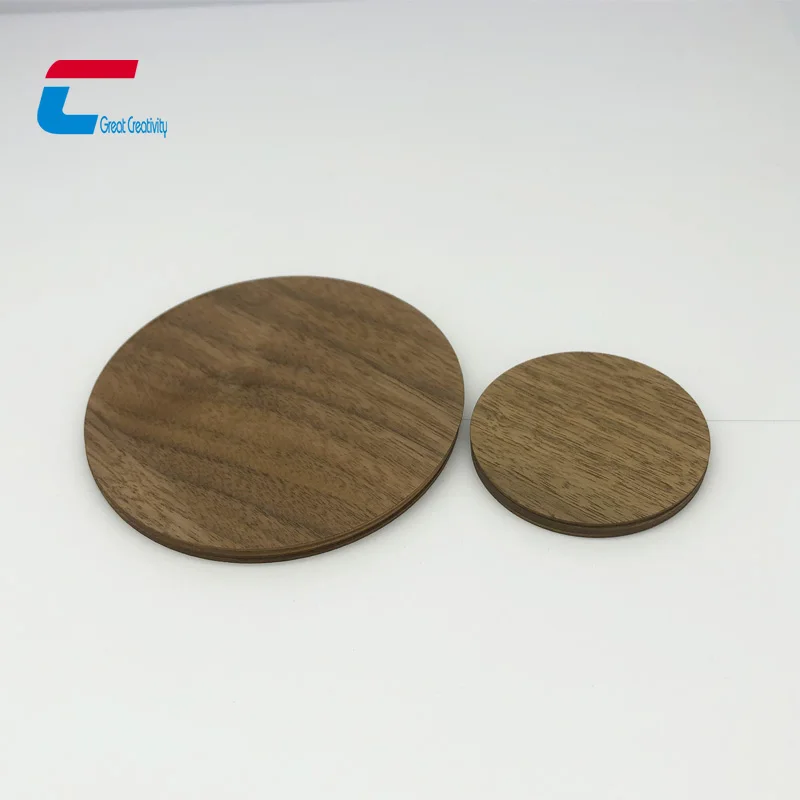 UHF пустая китайская карта из вишневого дерева сверхлегкая RFID Деревянная Карта