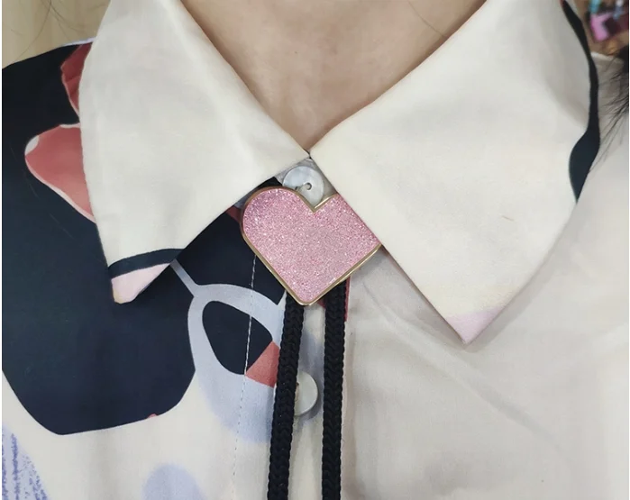 Kunshan China metal craft Manufacturer high quality wholesale factory price bolo tie custom enamel bolo tie