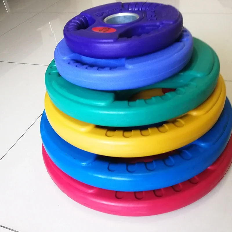 Rubber gym weightlifting barbell plate weight disc plate bumper plate