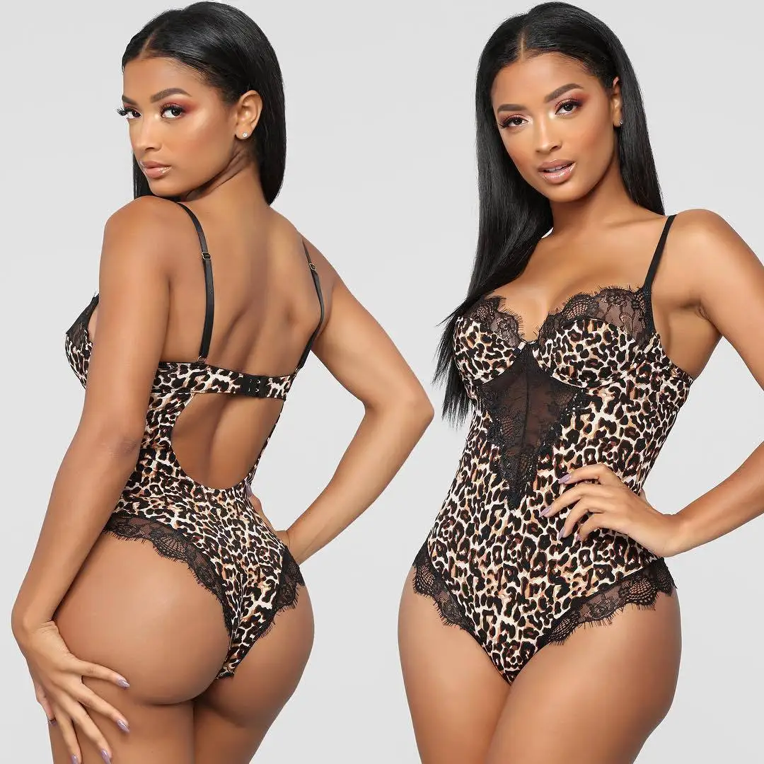 2020 Hottest Design Wholesale Fashion Print Lingerie Sexy Lace Lingerie Women