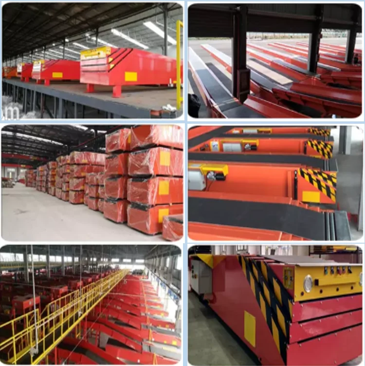 High chassis mobile inclined telescopic belt conveyor with battery  truck container loading unloading conveyor