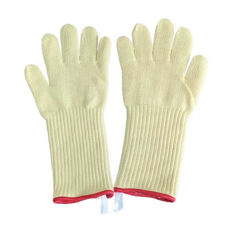 Heat Insulation Flame Resistant Wear Resistance Aramid Kevlar Knitted Gloves