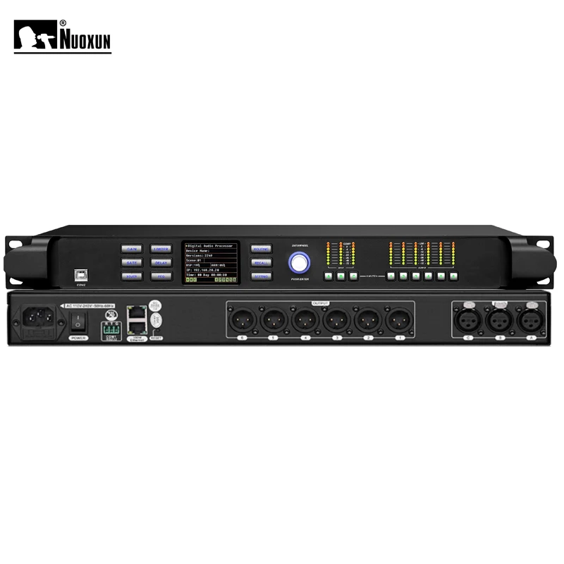LM836T loudspeaker Management System 96K 3 IN 6 OUT Stereo Stage Equalizer DSP equalizer Audio Processor