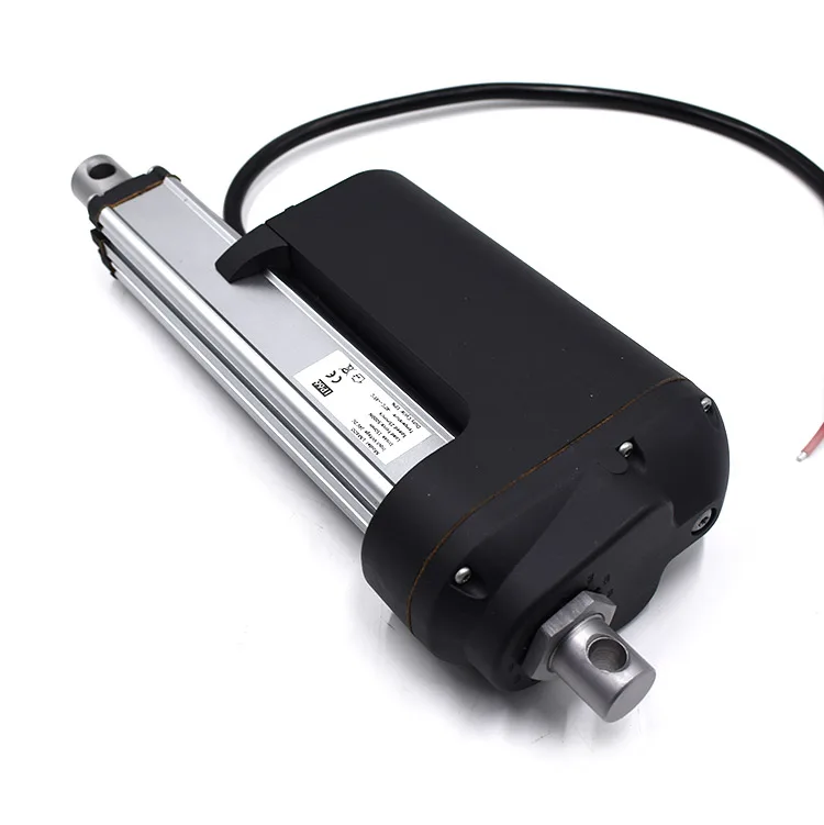 Overload protection black 12v high speed gear motor hydraulic linear actuator