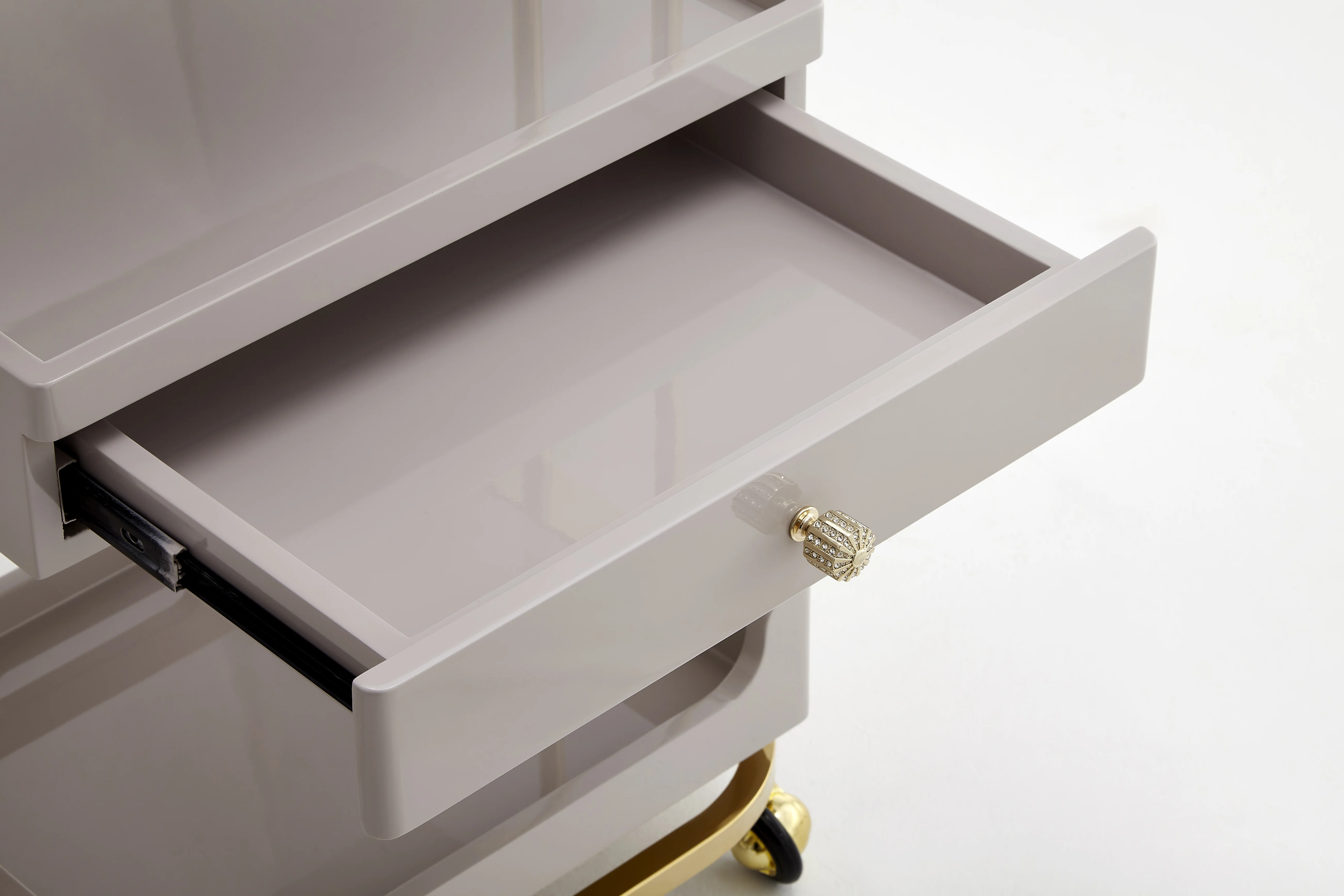 Utility Cart High end Hairdressing Beauty hair mobile salon trolley cart Professional Tool Hair Dryer Storage cabinet Rack