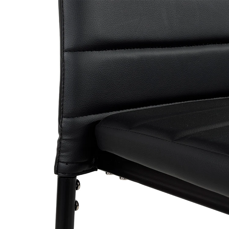 Free Sample Steel Modern Black Faux Legs Chesterfield Upholstery Swivel Vintage Recycled Arm Coster Leather Dining Chair