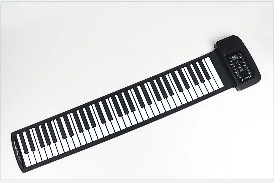 Portable Roll Up Digital Piano 61 Key Flexible Silicone Soft Electronic Piano Keyboard