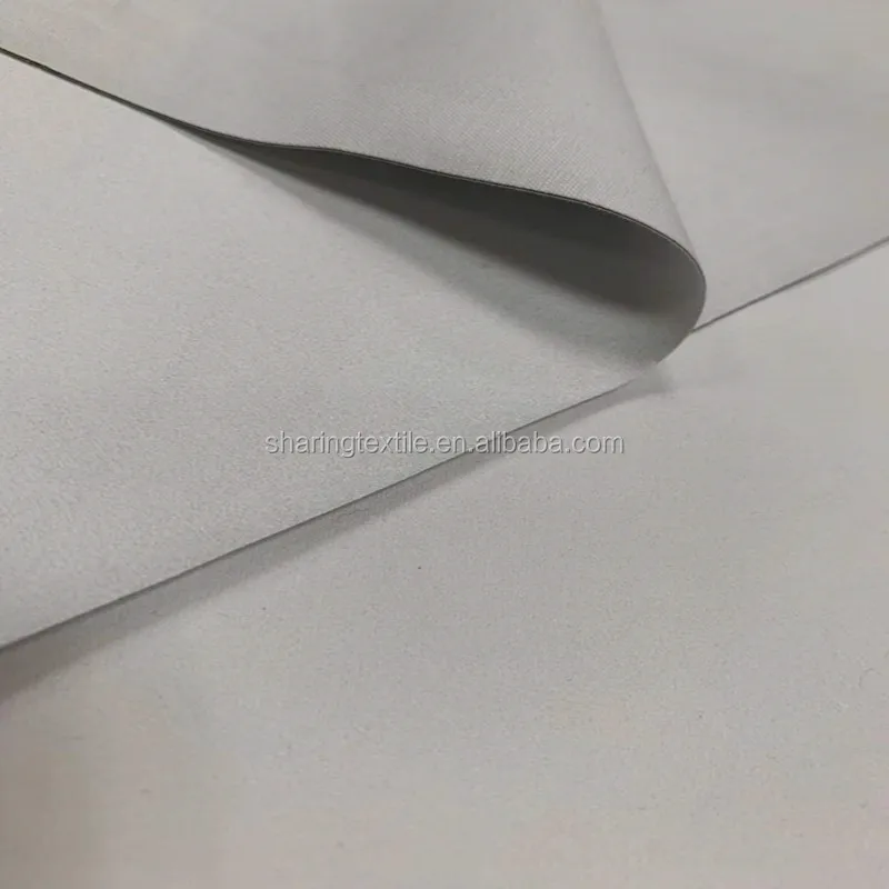 140CM-280CM Anti UV Fire Retardant Poly Cotton Flocking Blackout Lining Fabric for Curtain and Drape Lining