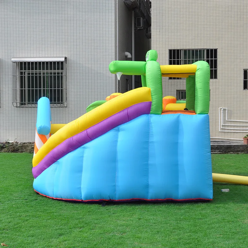 Inflatable Bounce House Crocodile Jumping Bouncy Castle with Blower for Kids Storage Bag Included