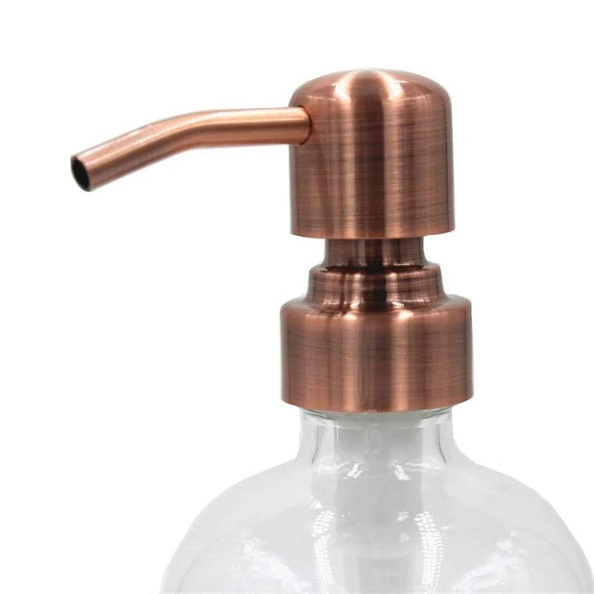 28mm Stainless Steel Polished Silver Gold Black Soap Dispenser Pump for Boston Bottle