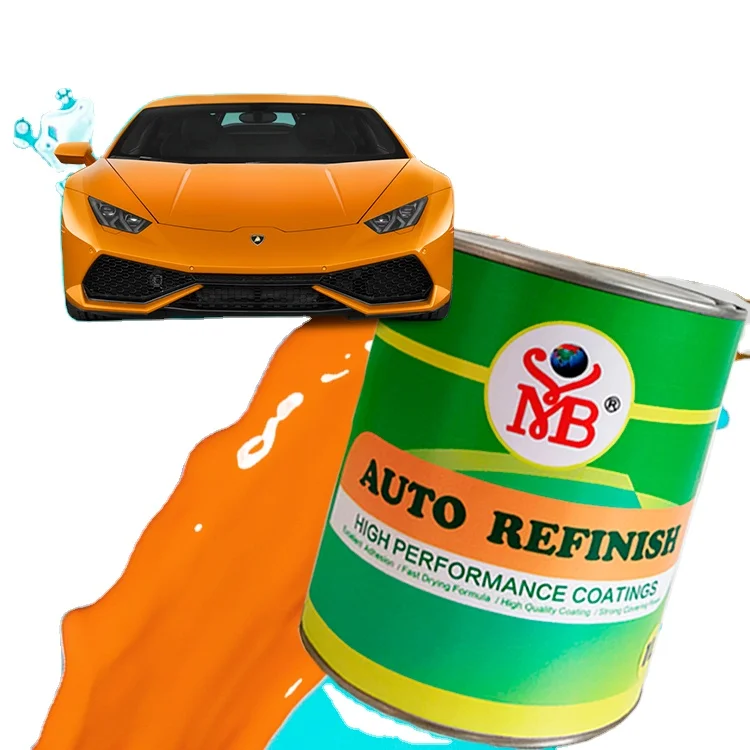 2k Car Refinishing Paint Auto Paint And Hardener Auto Body Refinish Paint Solid Colors High Gloss Blue Spray Acrylic Coating