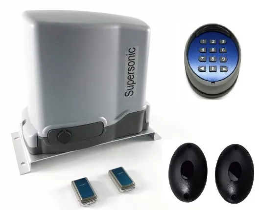 Italian quality DC12V sliding gate opener kit include wireless keypad and photocells