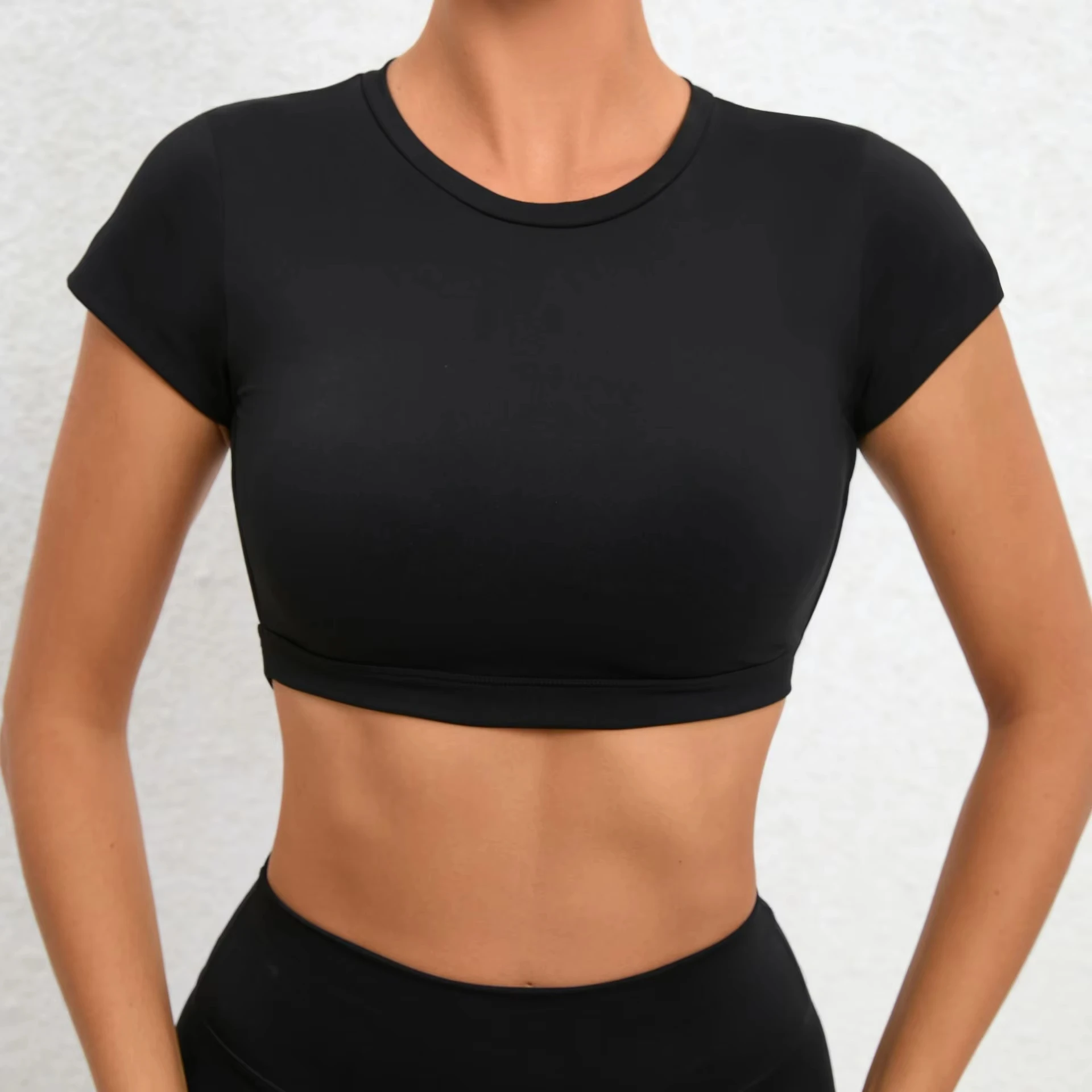 OEM Gym Fitness Open Back Tank Womens Running Lightweight Active Yoga Crop Tops
