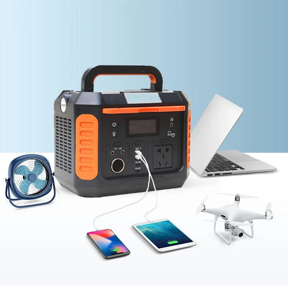 OEM 500W Mini Size Portable Power Station QC 3.0 PD60W Quick Charge Wireless Charging  Solar Power Supply Factory Price
