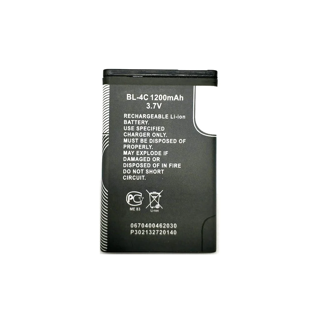 BL-4C 0.53 usd mobile phone battery 600mAh 860mAh 890mAh for nokia phone speaker battery mobile hot spot battery