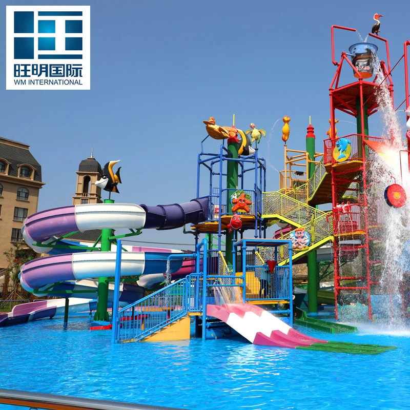 Water Park Equipment High Quality Swimming Pool Slide With Water Park