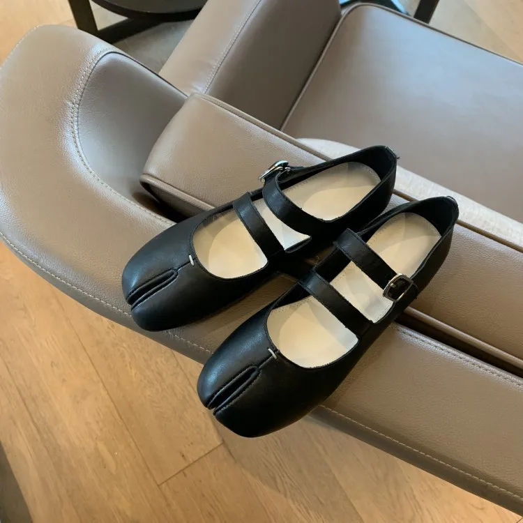 XINZI RAIN 2023 Fashion Ladies Flat Shoes Mary Jane Design Sheepskin Leather Women Ballet Shoes With Logo Custom