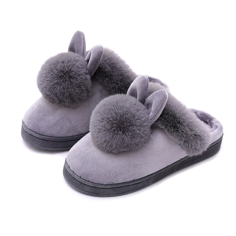 men and women couple winter warm wooden floor thickened indoor warm slippers cotton slippers
