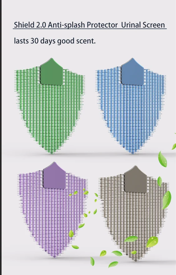 New Double-sided Strong Performance Anti-splash Shield 2.0 Anti-splash Protector urinal screen Mat For Urinals