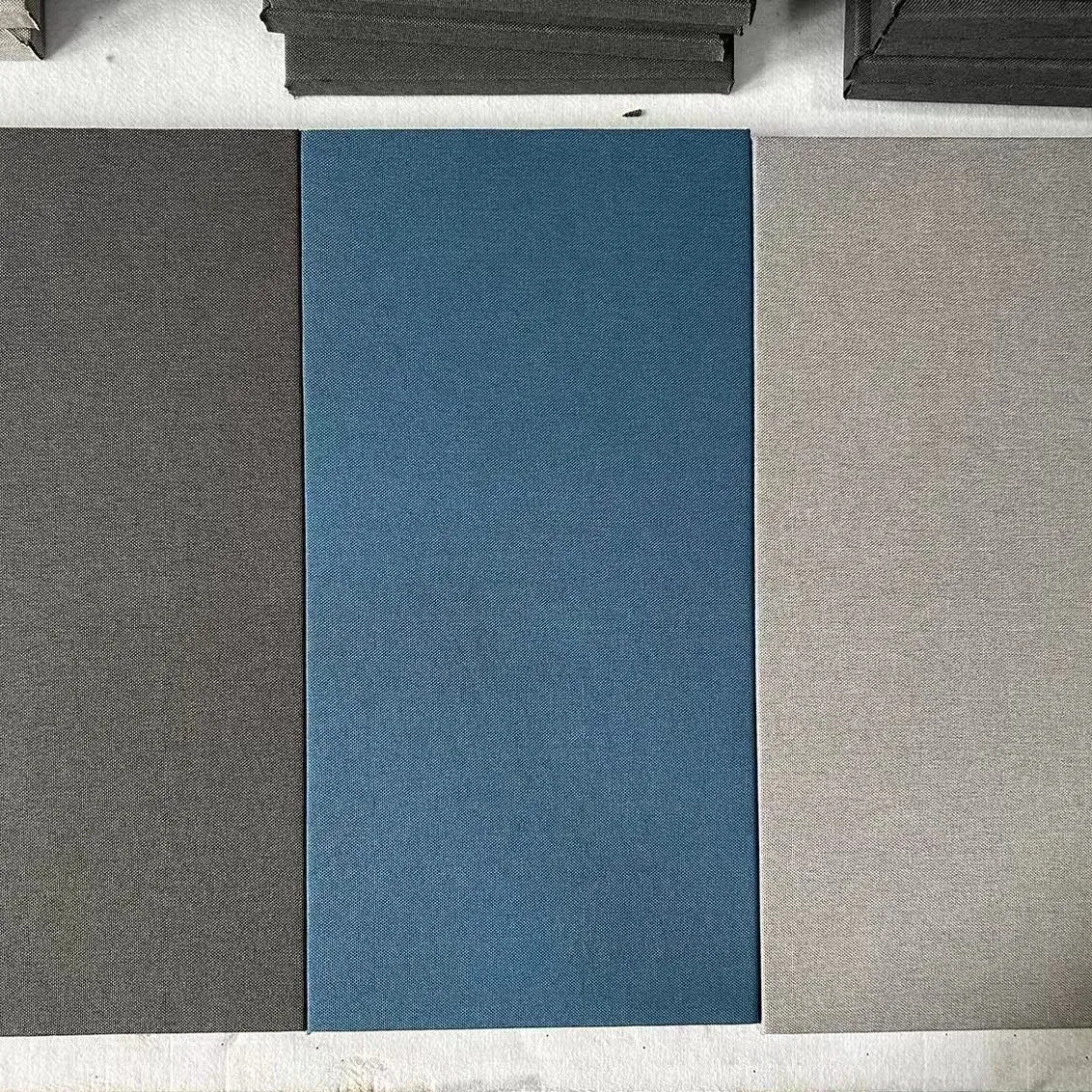 25mm thickness high density black red fabric wrapped PET felt acoustic wall panels sound absorbing for studios offices