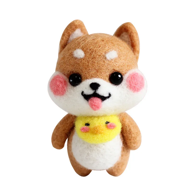 Custom Doll Wool Felt Craft DIY Non Finished Poked Set Handcraft felting wool kits