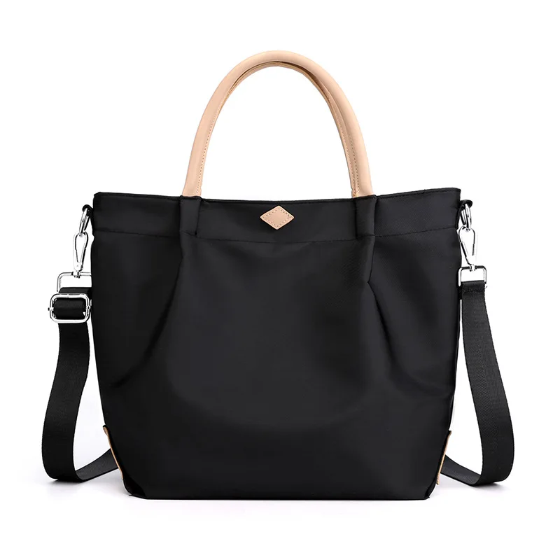Large capacity Simple Nylon tote handbags ladies Casual Polyester shoulder hand bags women office bags