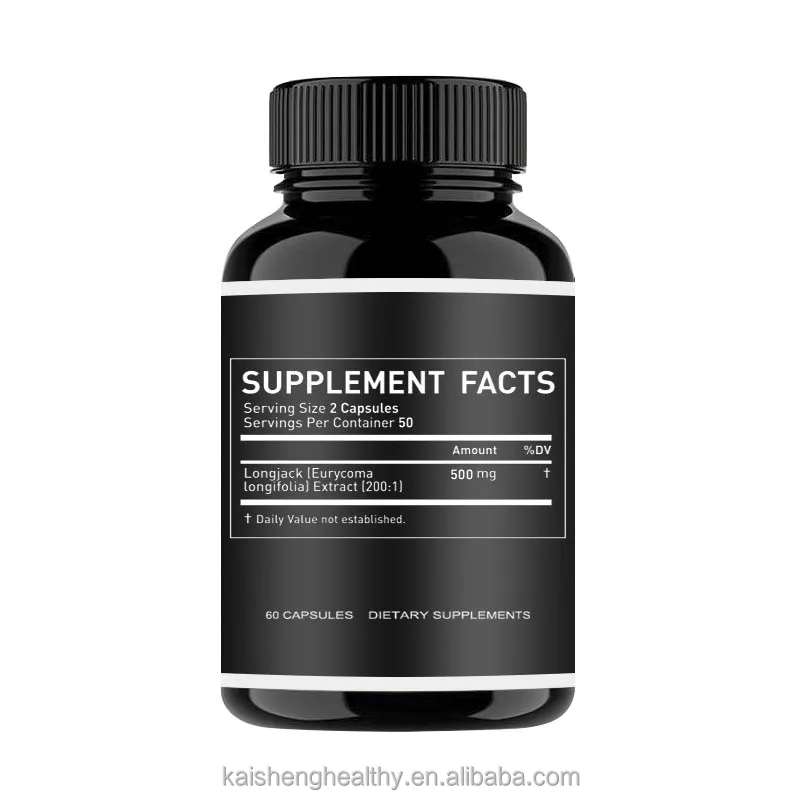 Kaisheng Herbal Supplements OEM Private Label Organic Longjack Tongkat Ali Extract Capsules Tongkat Ali Capsules