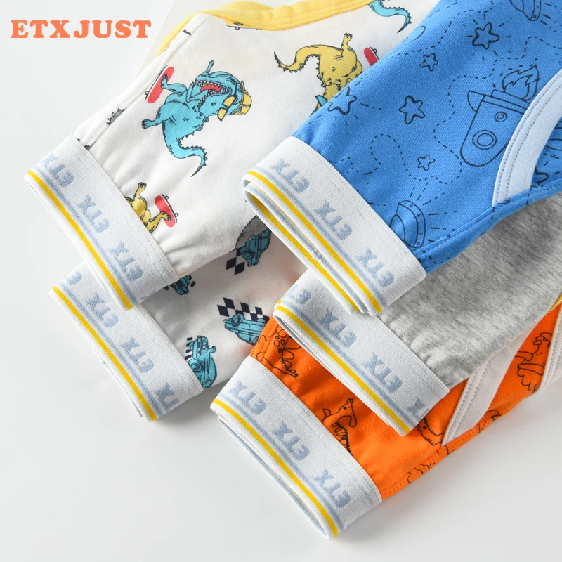 Мягкое детское нижнее белье хлопковые боксеры с мультяшным рисунком для мальчиков и детей шорты-боксеры девочек-подростков