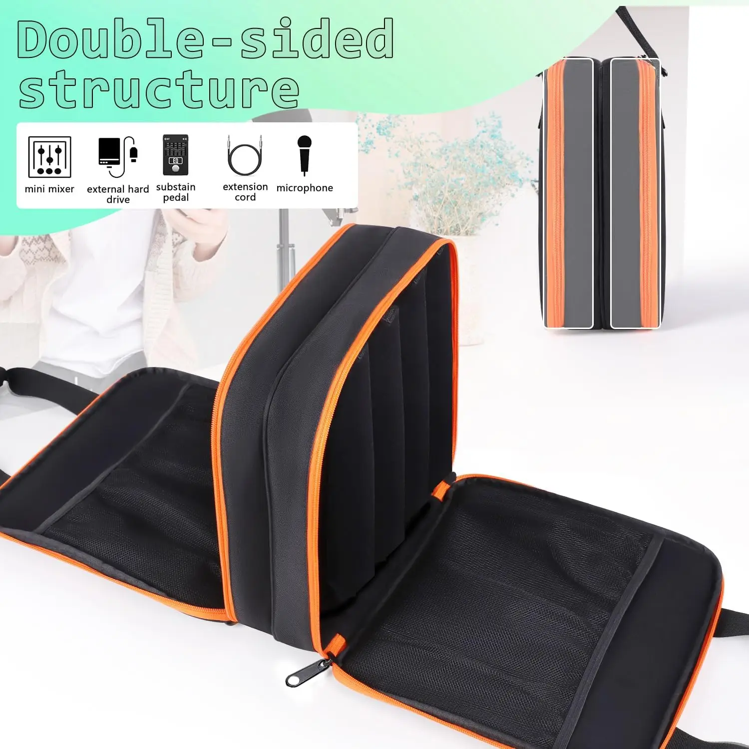 Microphone Case Wireless Microphone Bag Mic Carrying Case Microphone Portable Storage Case