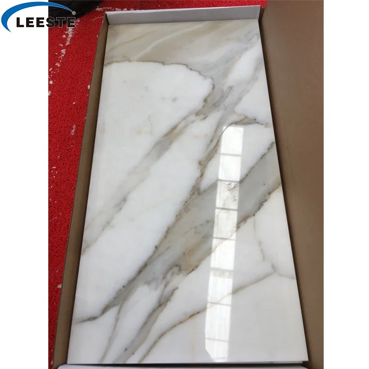Manufacturer Luxury white marble 12x24 inch Italy Calacatta gold marble tile