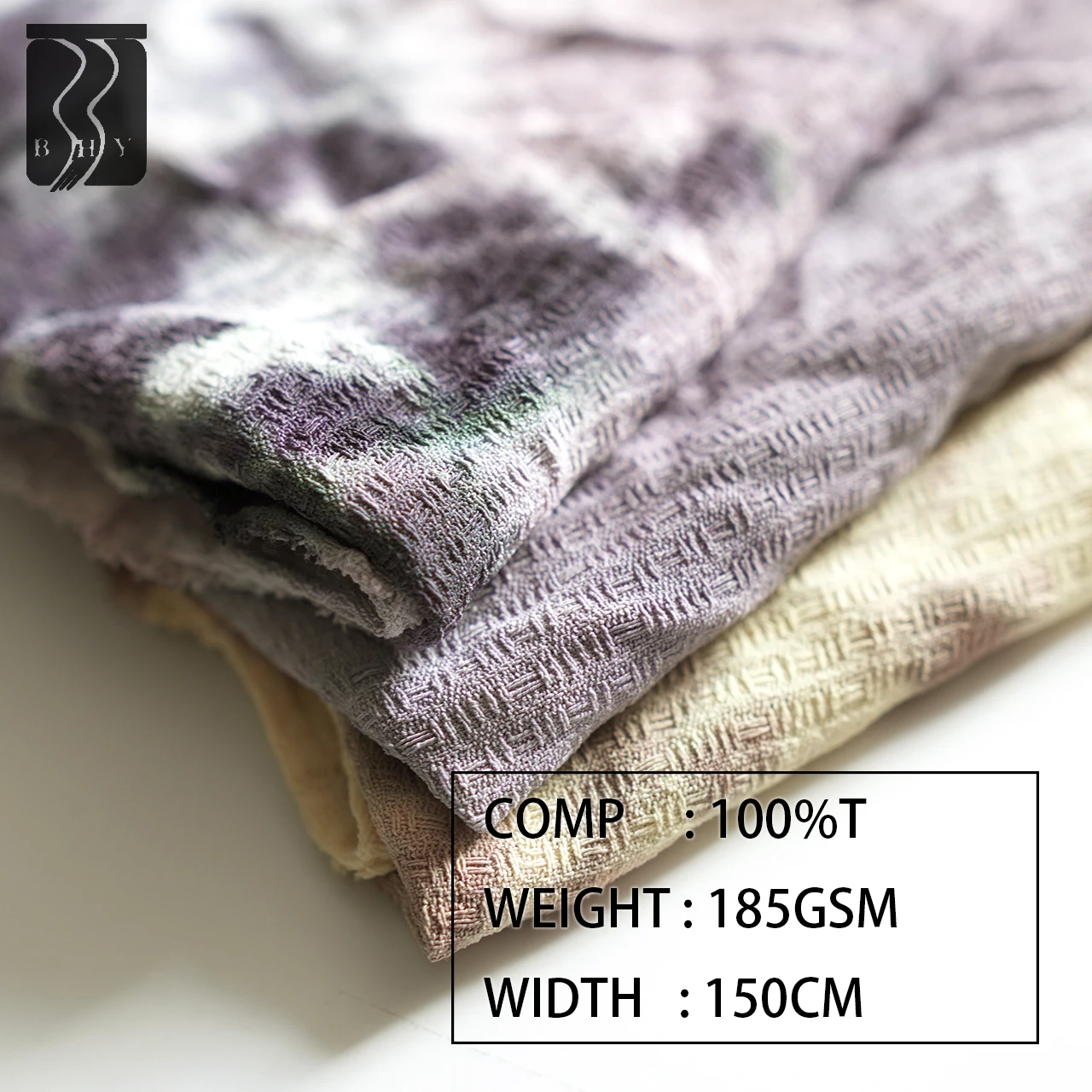 Manufacturer supplies spring and autumn fashion tie dye clothing fabric, knitted high stretch dress fabric