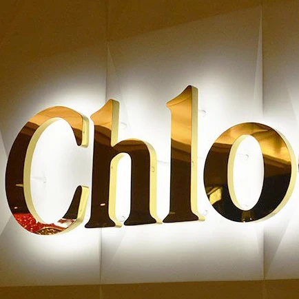 Manufacturer Custom Laser Cutting 3D Metal Titanium Backlit Signage Stainless Steel Letter Mirror Electronic Signs