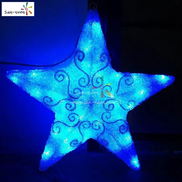 New Design Outdoor Waterproof Christmas Garden Stars Led Motif Lights For Outdoor Decoration