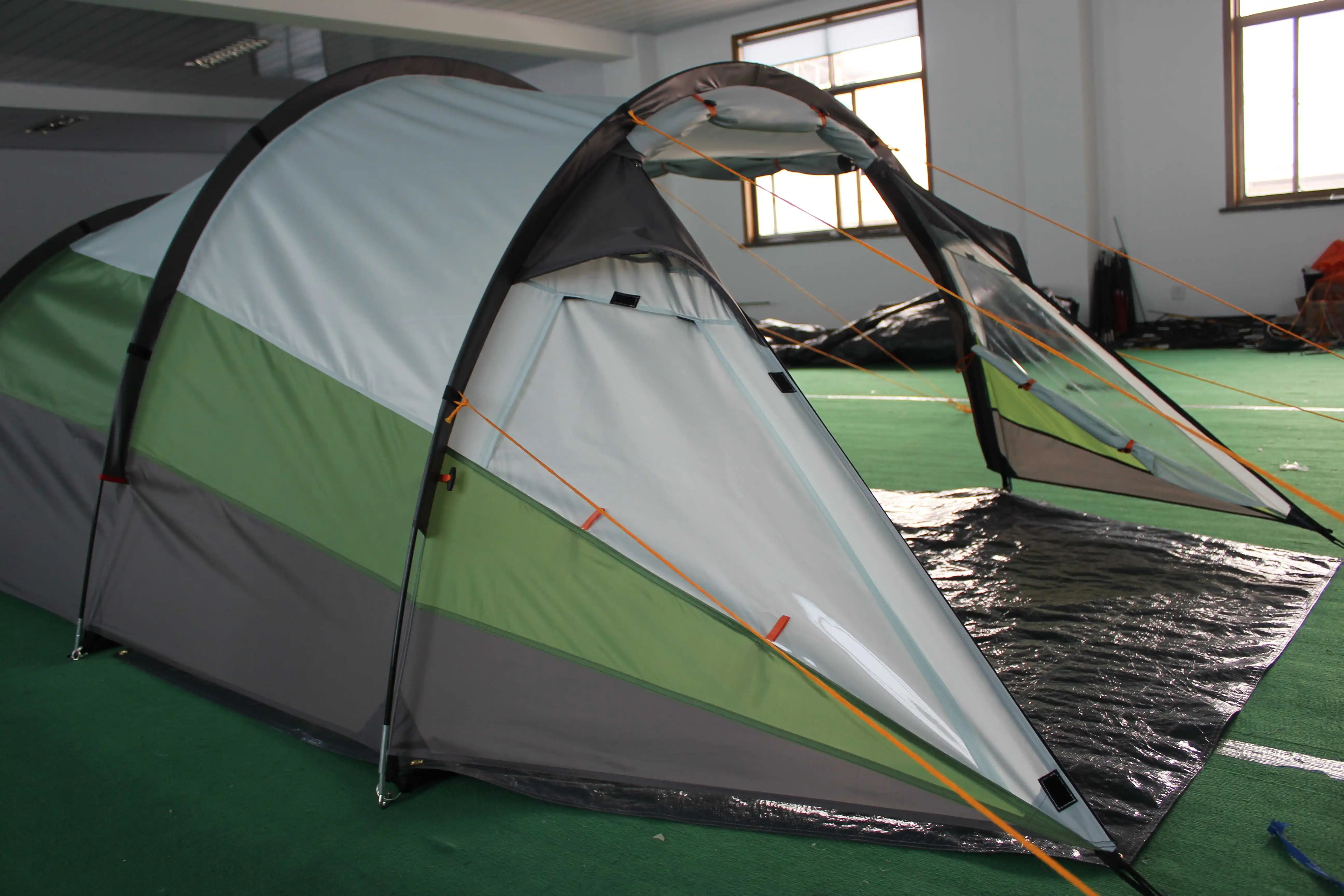 Waterproof One Bedroom 3 Person Camping Tunnel Tent