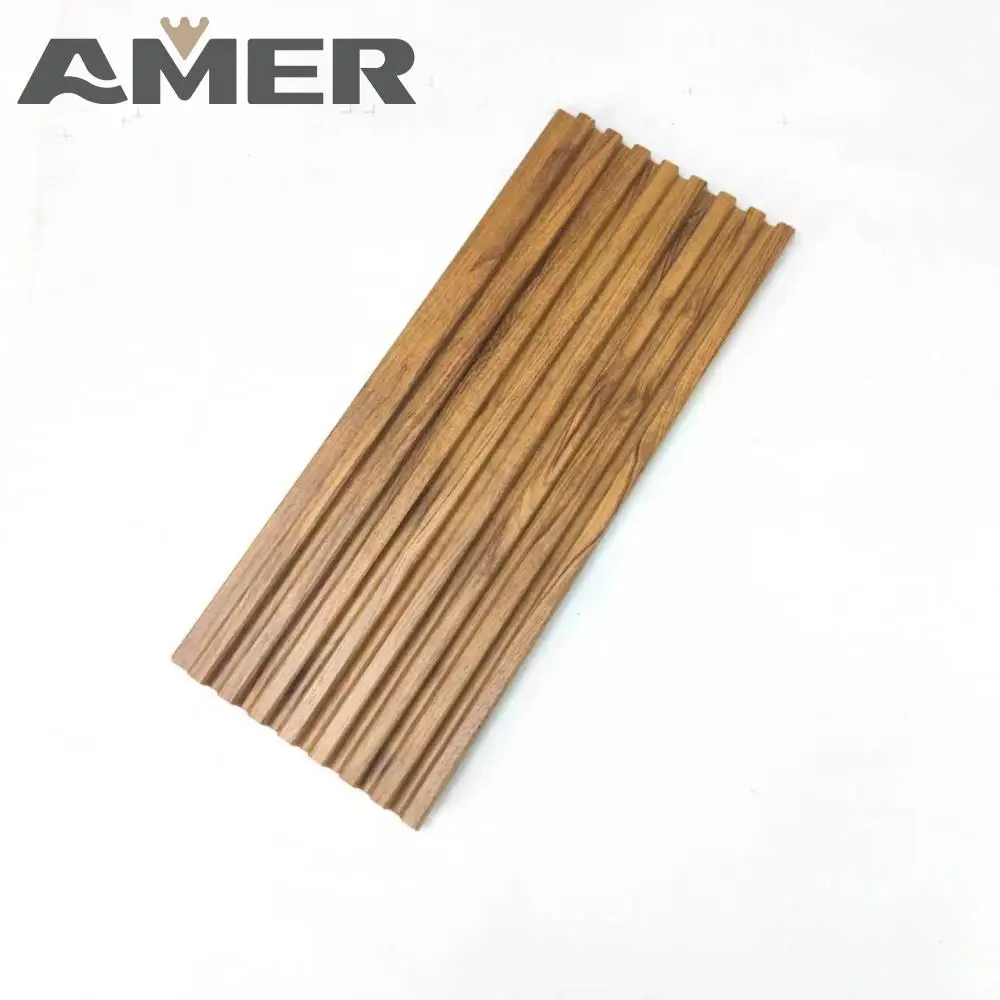 Amer Factory Price 150mm  Width Wall PS Panel  Home Decoration PS Wall Panels  Charcoal  Panels