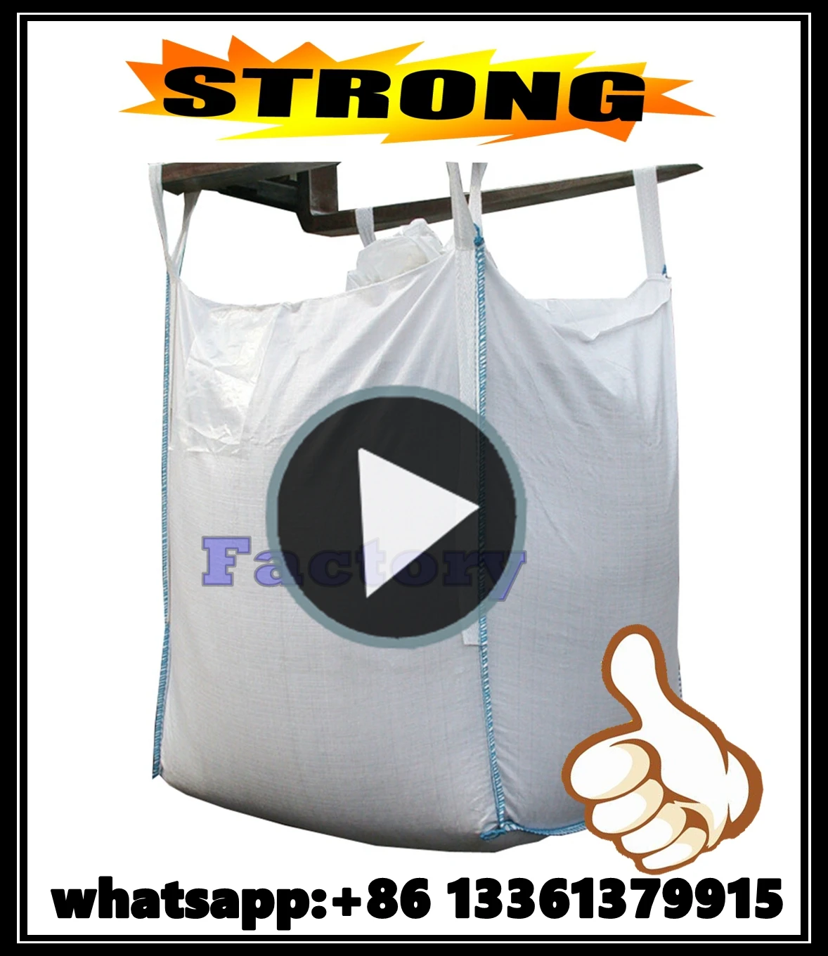 Large Size PP Big Jumbo Bag 1 Ton Sand Bags PP Big Mesh Bags In Bales
