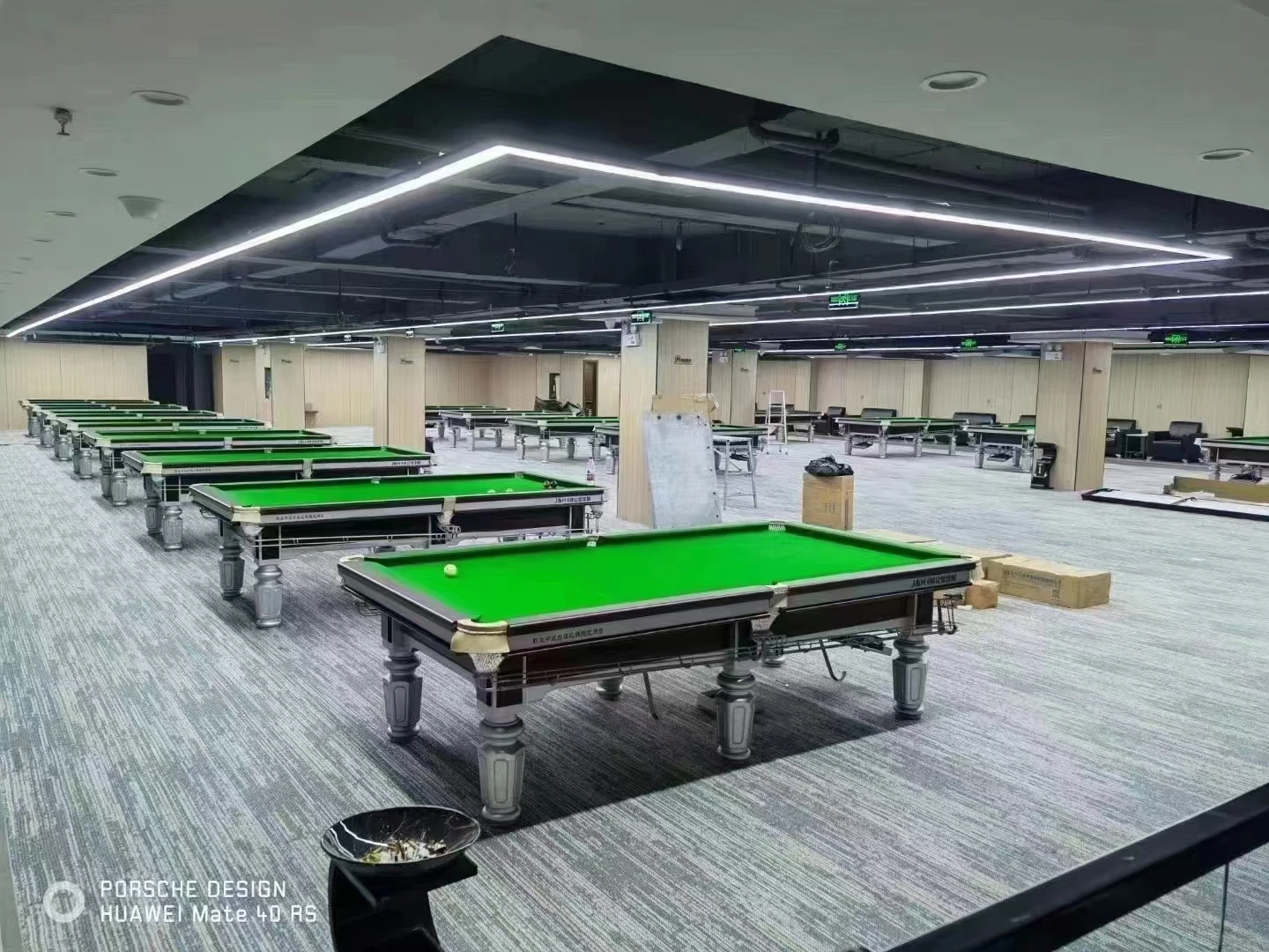 Custom Modern slate black 9ft tennis snooker billiard pool table