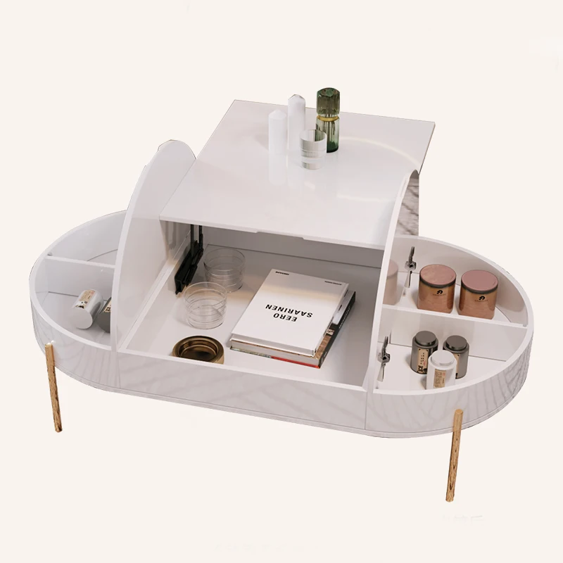Modern Luxurious Living Room Furniture Tea Table Lift Top Up Coffee Table with Storage