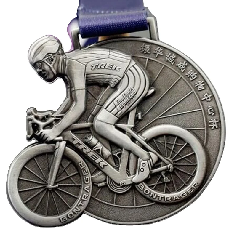 wholesale metal blank ribbon hanger Gold Silver Bronze Sports 3D Medals Custom Medal