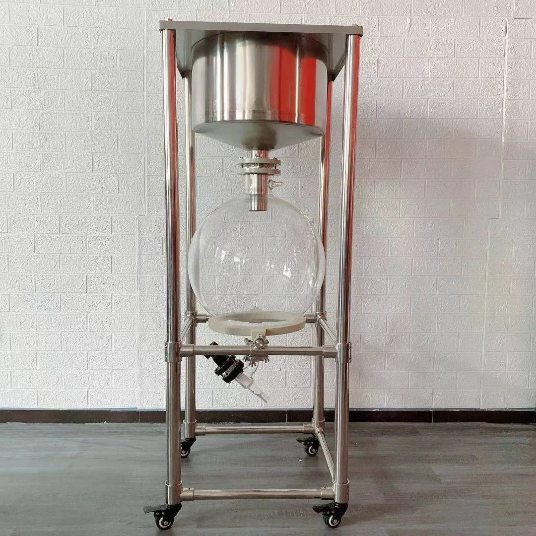 Topacelab 10L 20L 30L 50Liters vacuum filter/ filtration equipment Stainless steel laboratory funnel  Vacuum pump and filter med