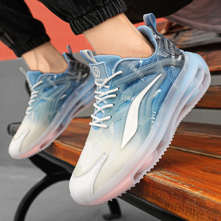 2024  Breathable Thick Soles Increase Air Cushion Sports Shoes Comfortable Fashion High Top Casual Shoes
