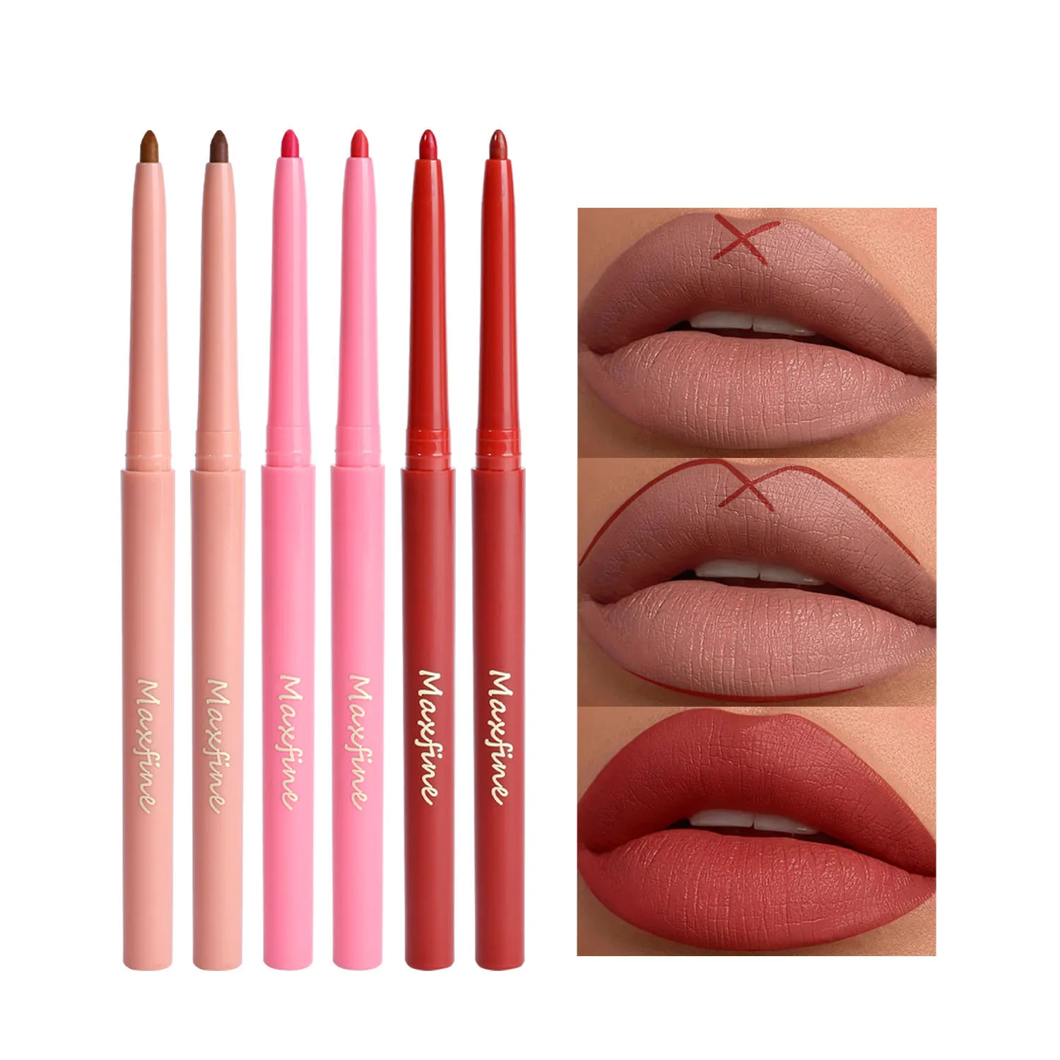 18 Colors Smooth Makeup Lip Pencil Long Lasting Lip Liner Private Label Wholesale