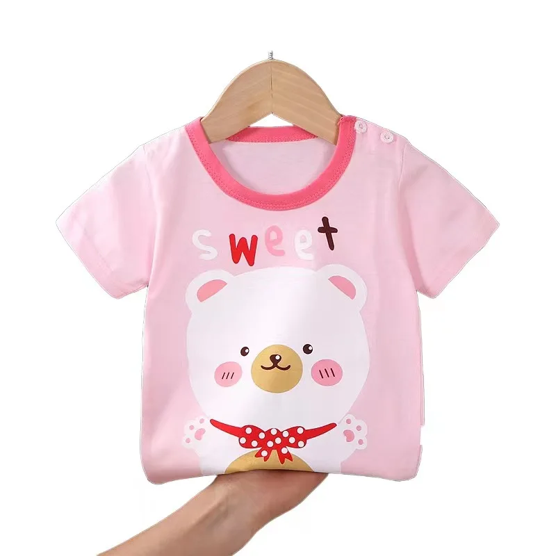 Children Short Custom Printing T-shirt 100% Cotton Brand Plain Blank Tshirt Kids Baby Girl Boy shirt T shirts