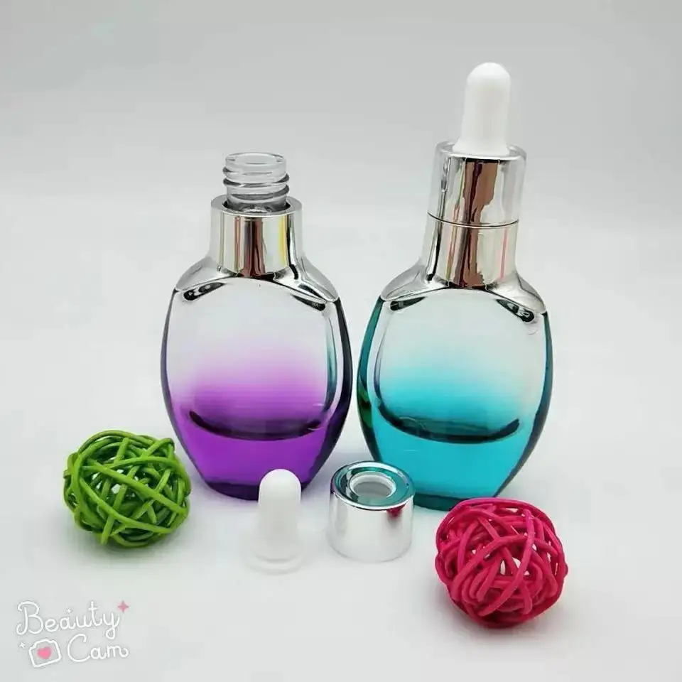 Фабрика производит пустой милый серый Череп Форма для стеклянный флакон для косметики привлекательный