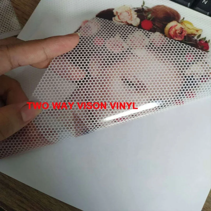 Transparent Inkjet Printer Media Privacy Wrap Roll Two-Way Vision Print for Poster Materials