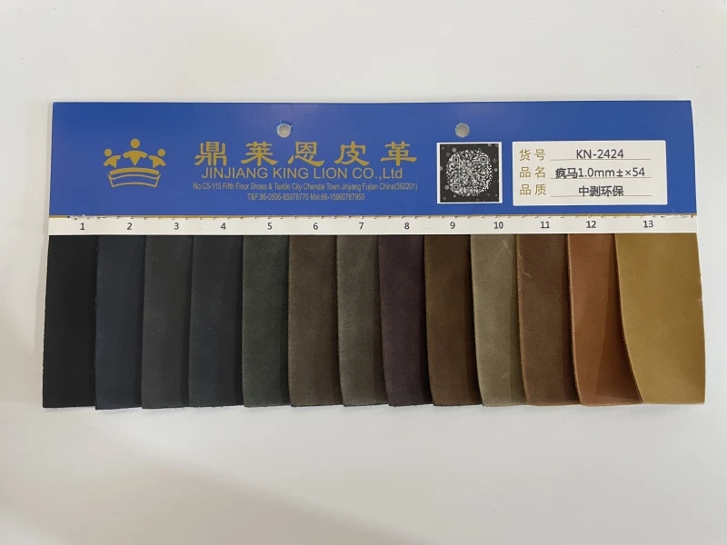 1.0mm PU Material Leathercraft Crazy Horse Piece Pull-up Leather Oil Tanned Leather